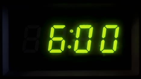 a digital clock timelapse