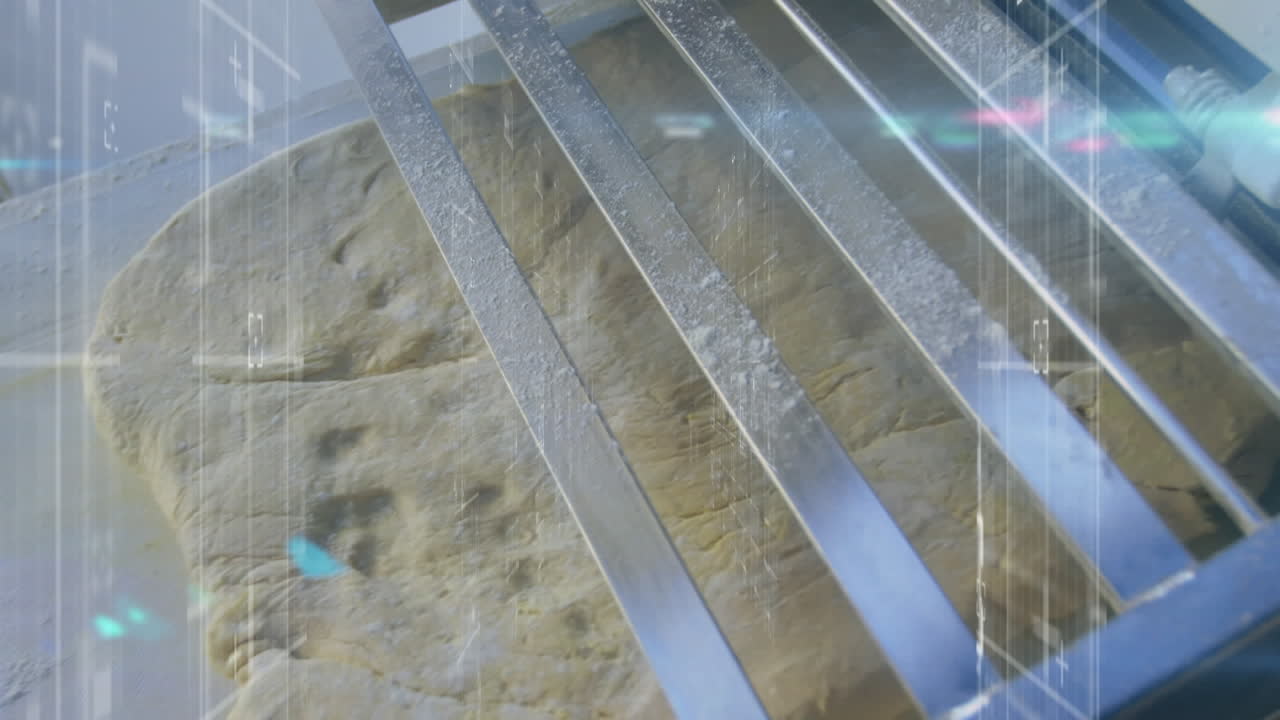 animación de formas en movimiento sobre la masa