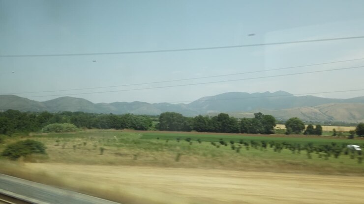 列車の旅からの景色