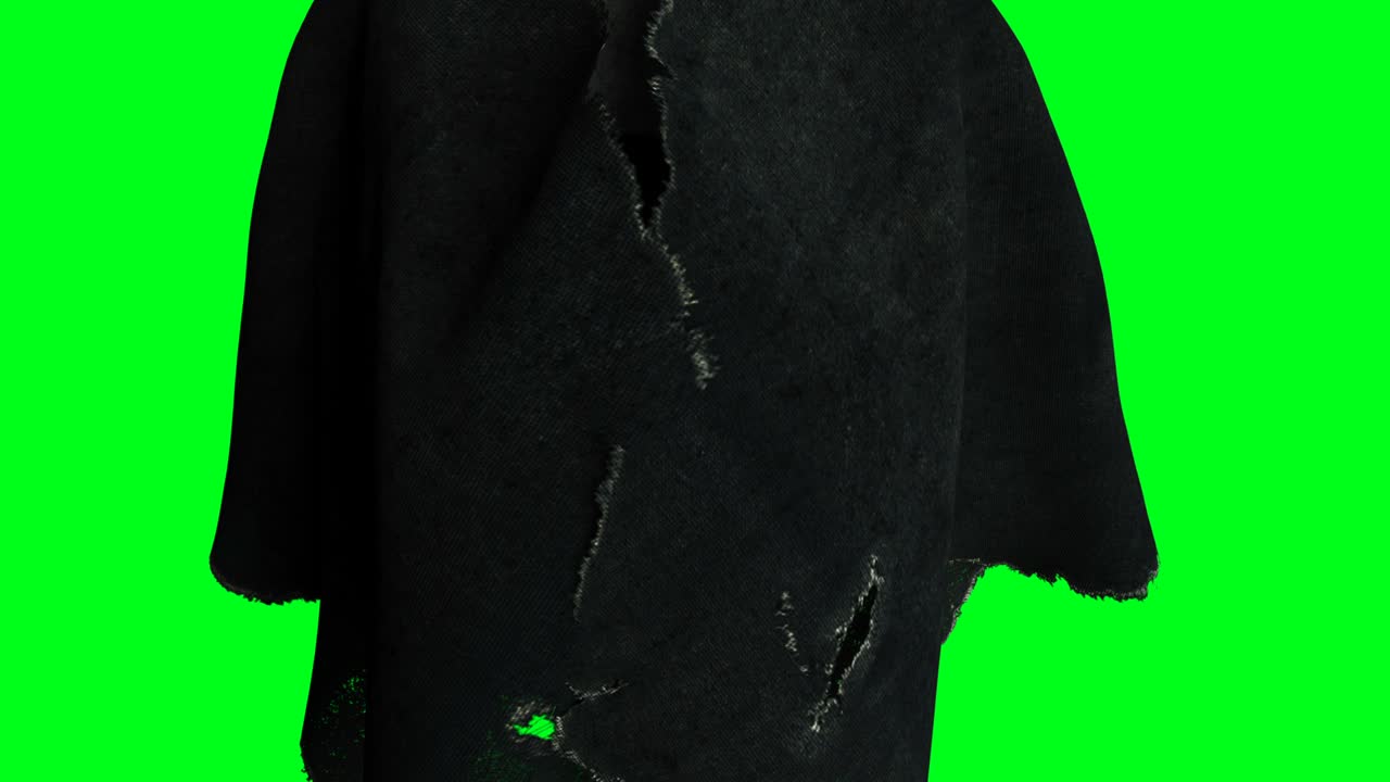 el misterio del miedo a la animación de fantasmas. la sudadera dinámica. el aislamiento. la animación realista de pantalla verde 4k.