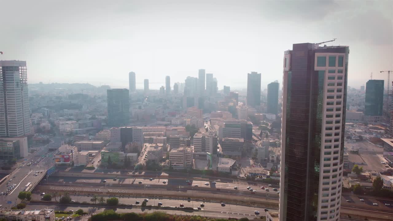 el paisaje de la ciudad de tel aviv desde arriba