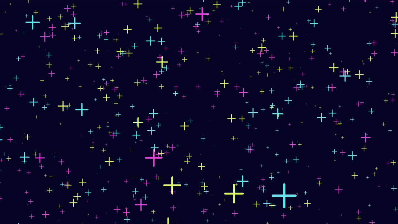patrón de cruz vibrante contra un fondo negro