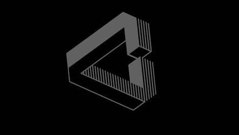 graphic object in black and white with stroboscopic and hypnotic effect, which rotates clockwise decreasing the size from full screen to disappearing in the center, in 16: 9 video format