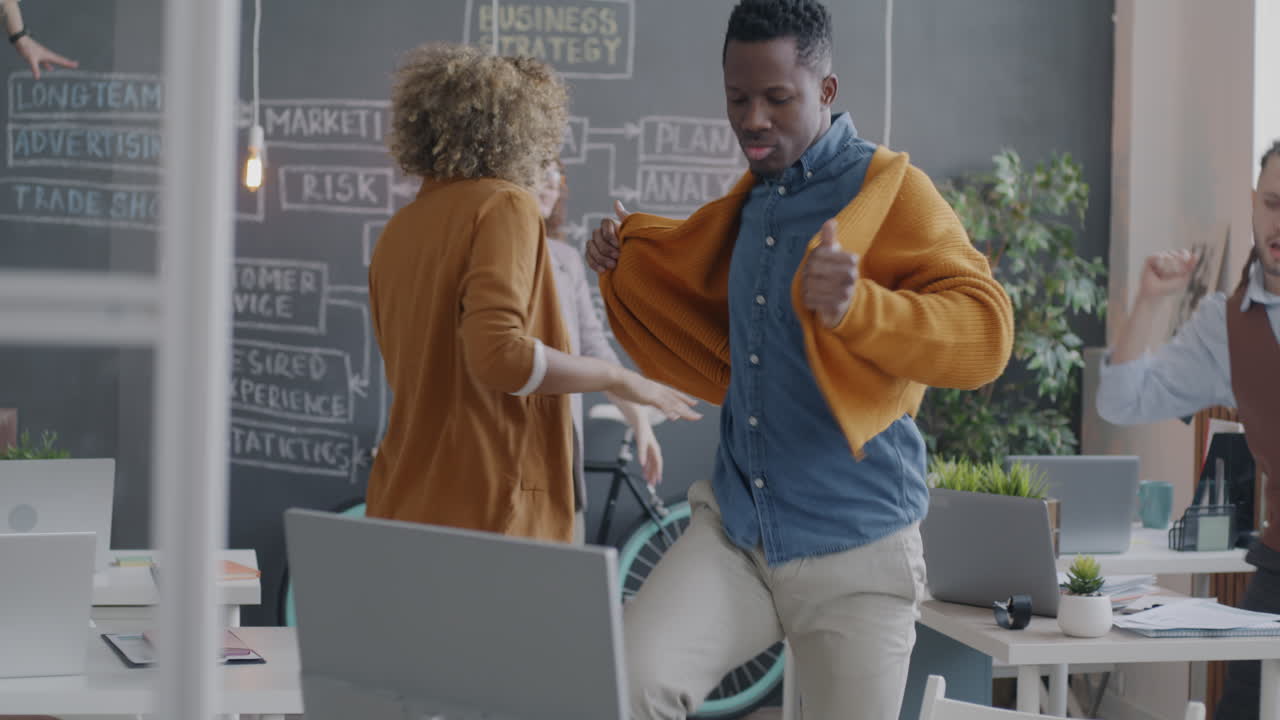 Happy Office Team Celebrating