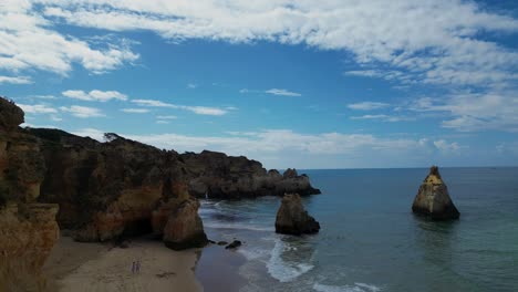 beautiful beach in algarve, portugal