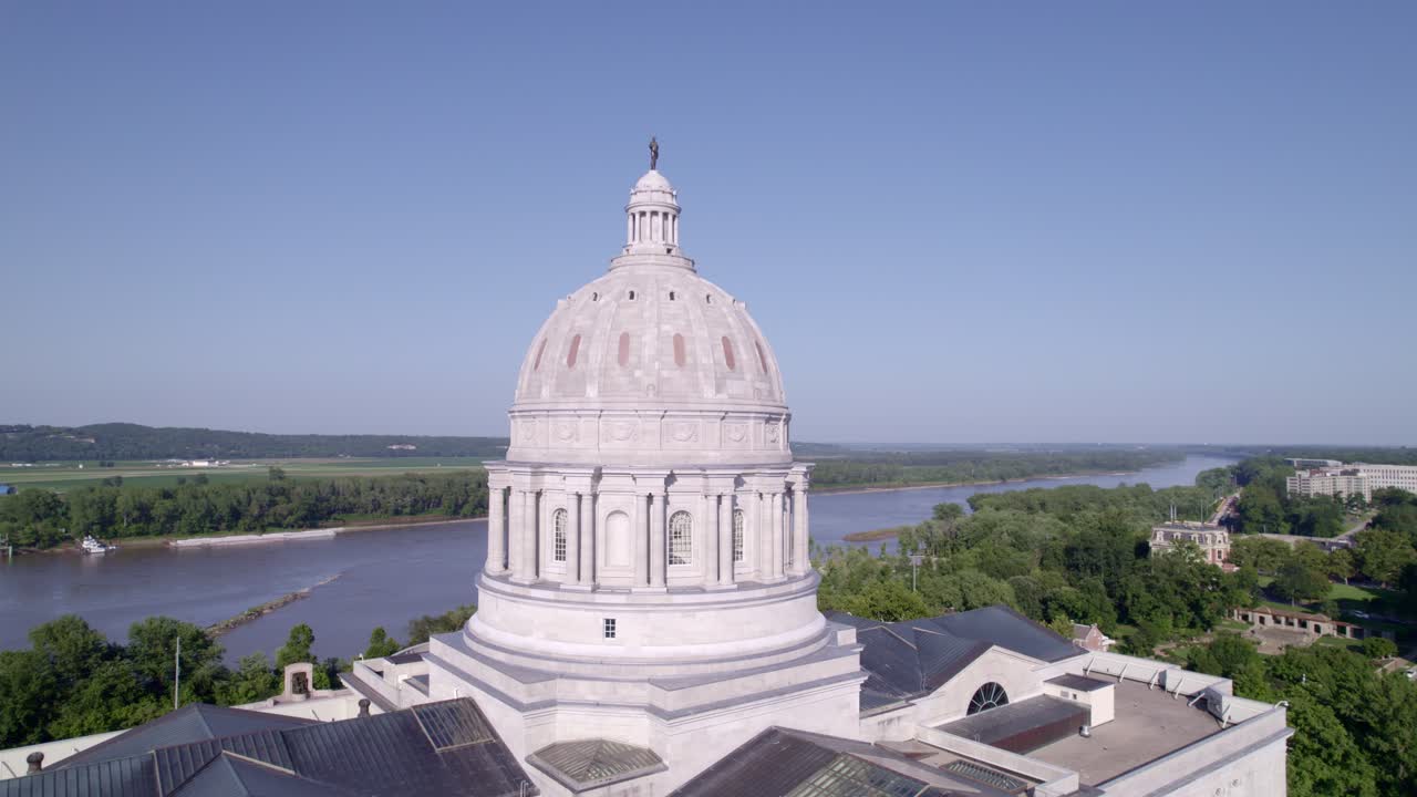 Experience the architectural beauty of the Capitol and its surroundings with stunning drone visuals.