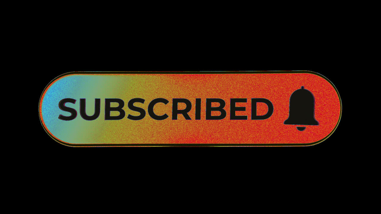 Animated Subscribed Button with Bell Icon Notification