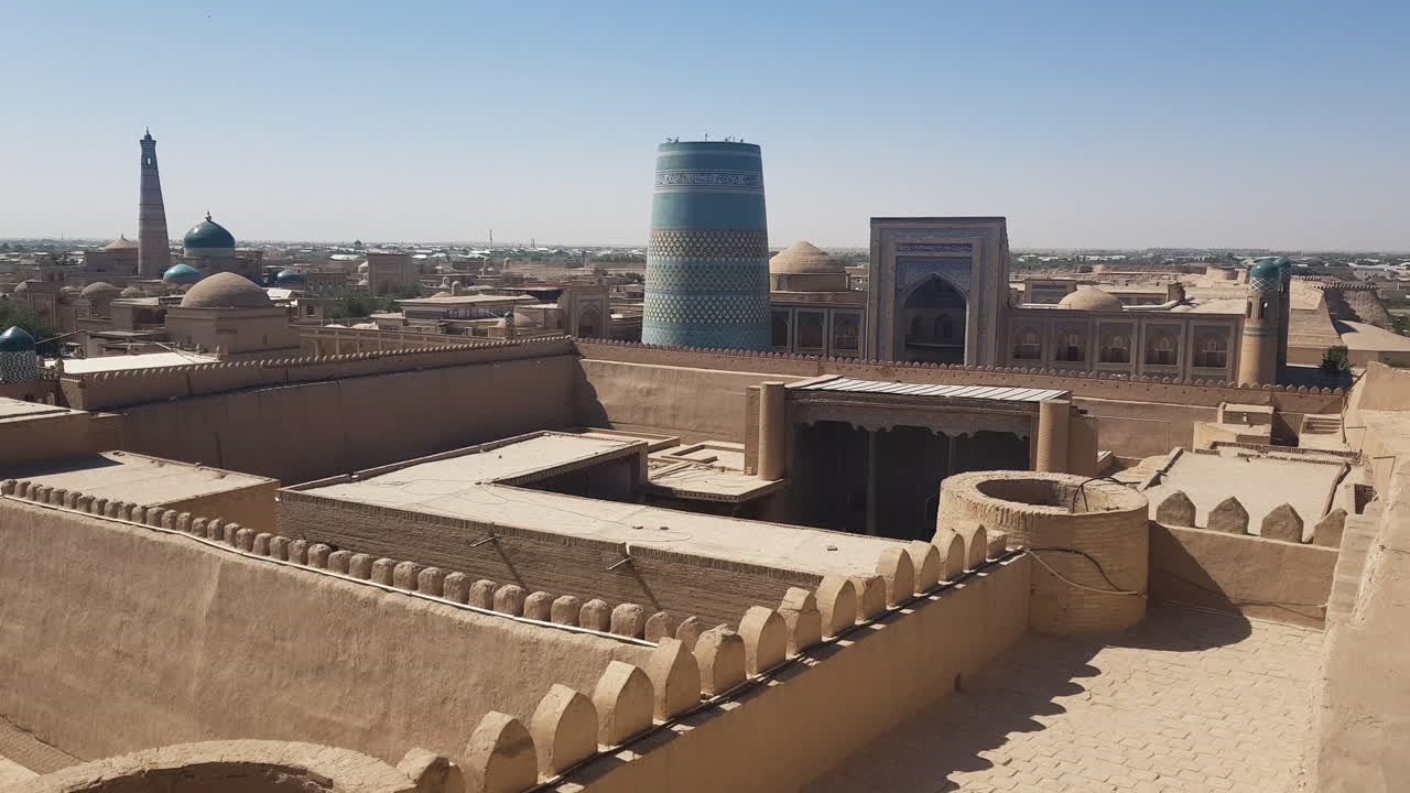 Itchan Kala Walled City in Khiva, Uzbekistan