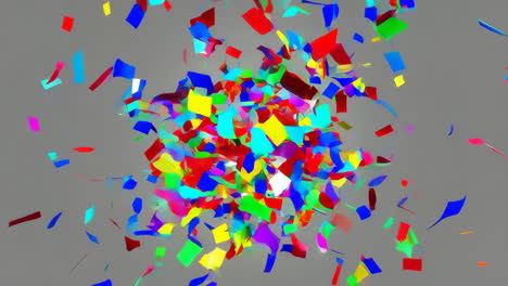 explosion of colorful confetti