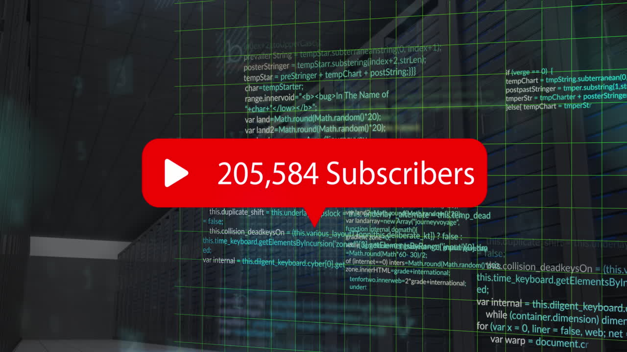 Animasjon av databehandling og sosiale medieikon og tekst