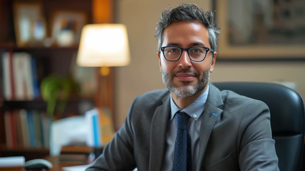 Professional Businessman Portrait in Office Setting