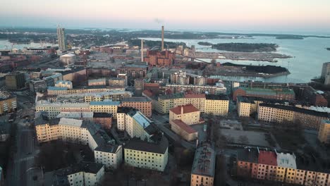 aerial shot of helsinki