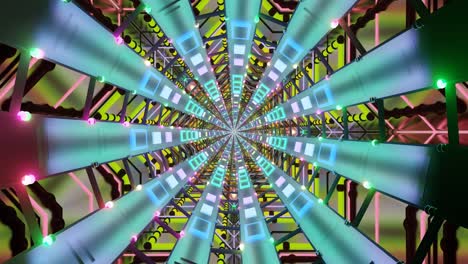 mesmerizing swirling patterns filled with vibrant colors and dynamic shapes create a captivating visual experience. this seamless loop engages viewers with its hypnotic movement and energy