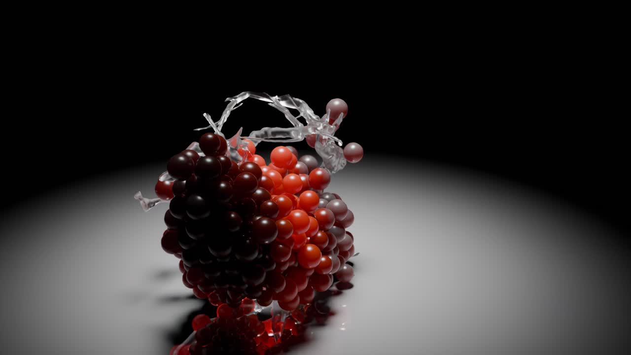 arte abstracto de racimos de uvas