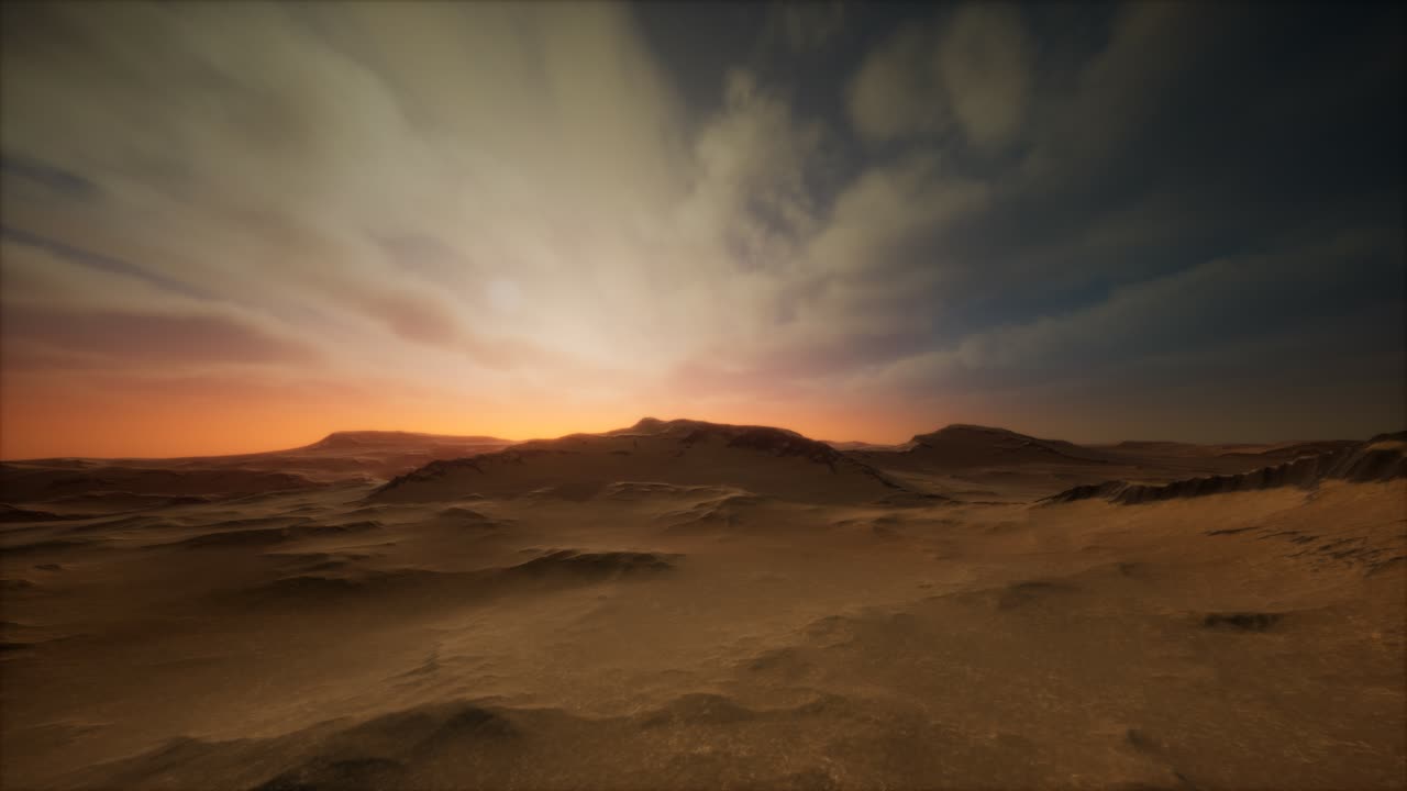 tormenta en el desierto de arena