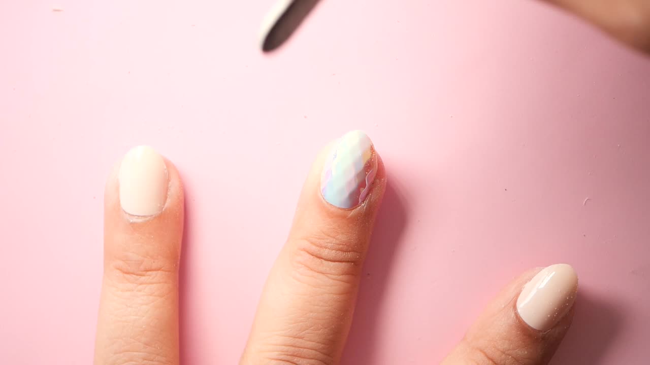 Applying Nail Art Decorations