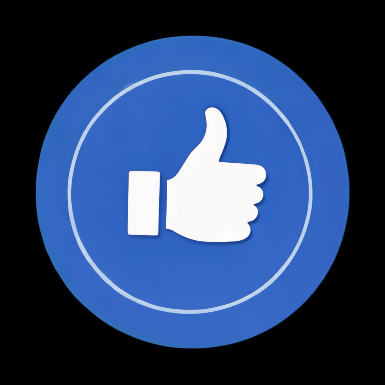 Thumbs up approval icon graphic animation isolated asset, transparent 4K video, alpha channel