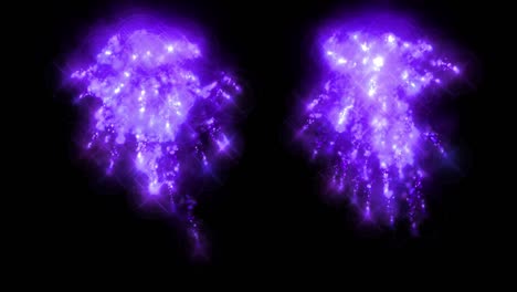 chispas de fuego partículas de color animación gráficos de movimiento