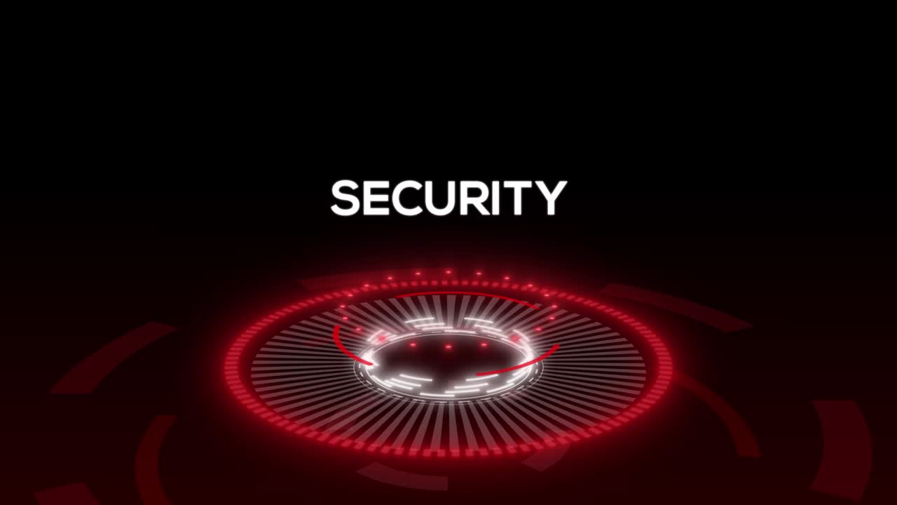 gegevensbescherming animatie gegevensinformatieverwerking cybersecurity concept toekomstige technologie 4k