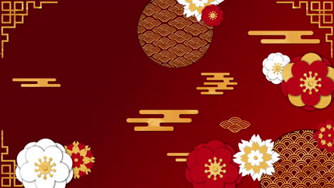 animation of flowers for the chinese new year