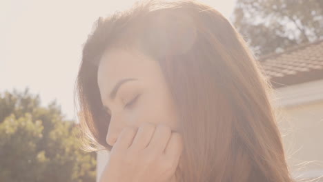 woman portrait outdoors