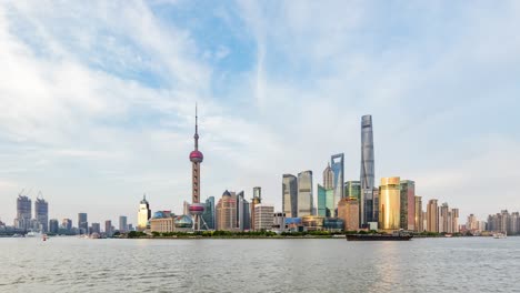 time lapse of shanghai pudong lujiazui