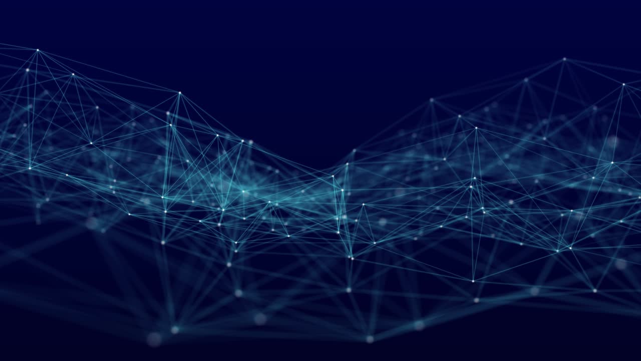 Abstract plexus triangles abstract geometric particles and lines network connection big data cyber