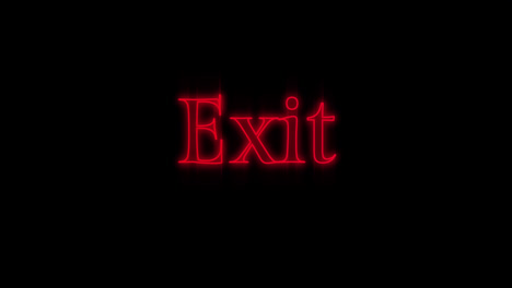 Emerging-red-Exit-neon-billboard-4k