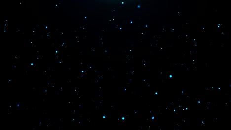 partículas abstractas con estrellas. fondo brillante. bucle