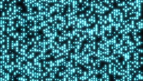 an abstract pattern featuring a series of blue dots on a black backdrop, creating a visually striking and elegant design