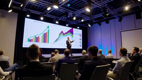 business presentation in conference hall