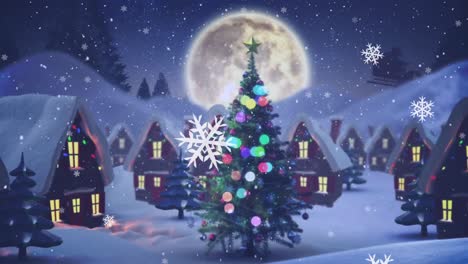 Animation-Der-Winterlandschaft