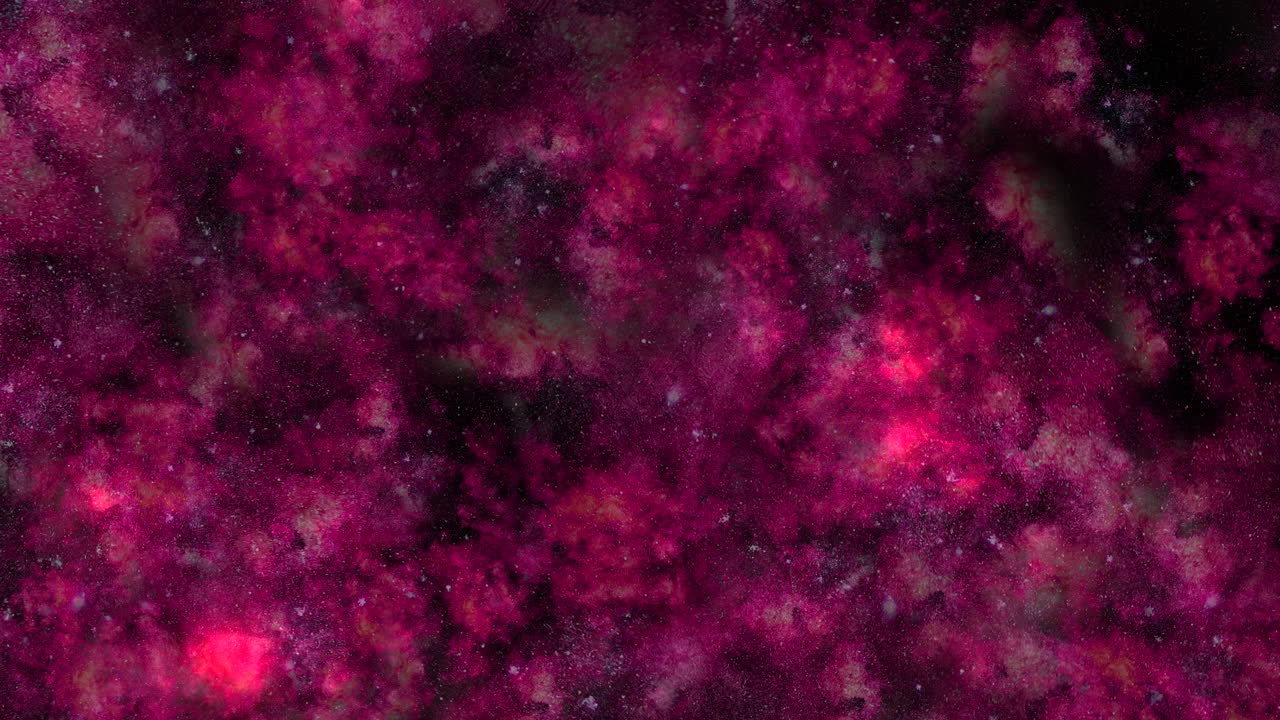 impresionante representación digital de una vibrante galaxia púrpura y rosa con estrellas y nebulosas