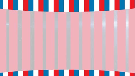 animation of white, red and blue lines on white background