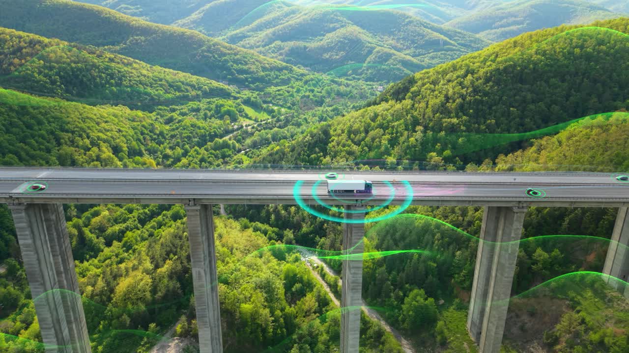 Futuristic Self Driving Cargo Vehicle with Artificial Intelligence, IoT Scanning System, Smart Navigation, Digitalization, and Sustainable Transport Innovation