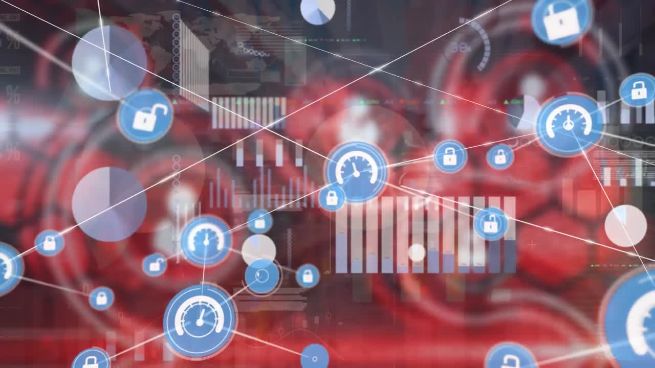 데이터 프로세싱을 통한 연결 네트워크의 애니메이션