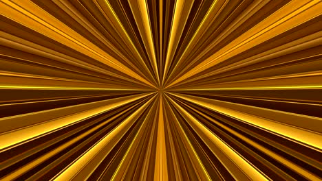 las luces de oro, los rayos, el haz, el láser de bucle.