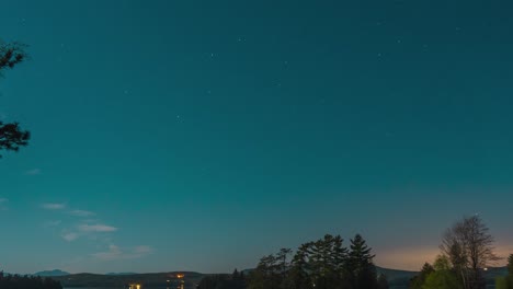 star filled night sky showing time lapse over beautiful lake with full moon course material for teaching and learning
