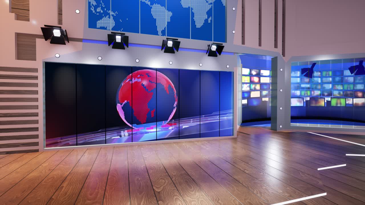 Noticias del estudio de televisión virtual 3D