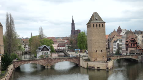 vista desde el barrage vauban en estrasburgo, francia