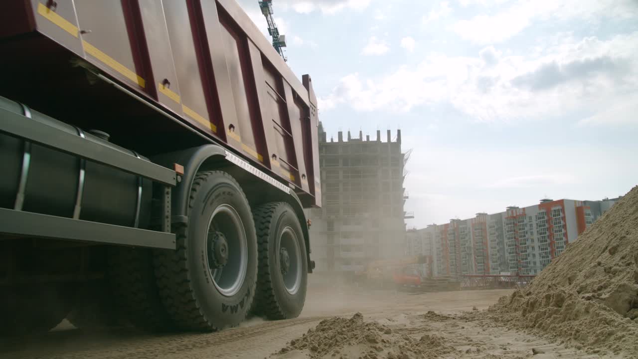 Dump Truck on Construction Site