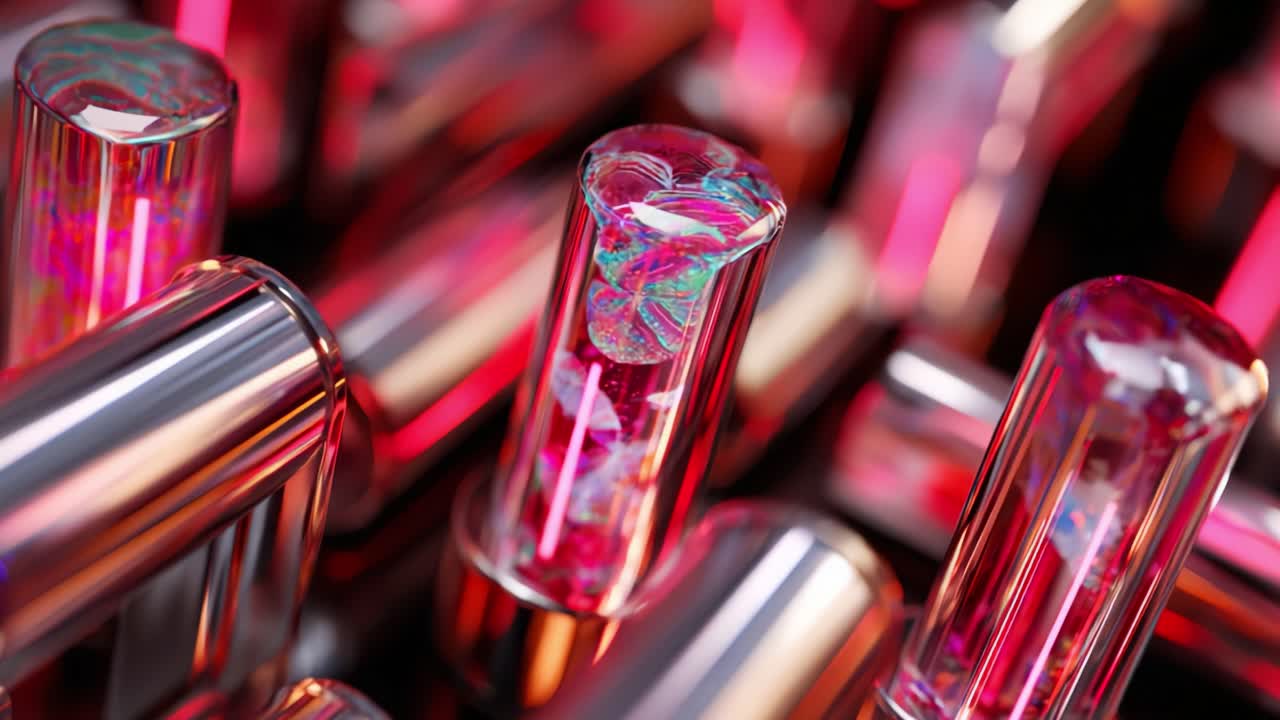 Close-up of lipsticks
