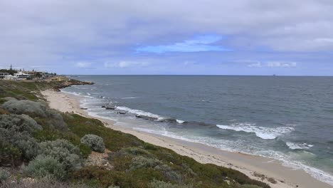 north beach, perth, western australia - handheld shot waves crashing