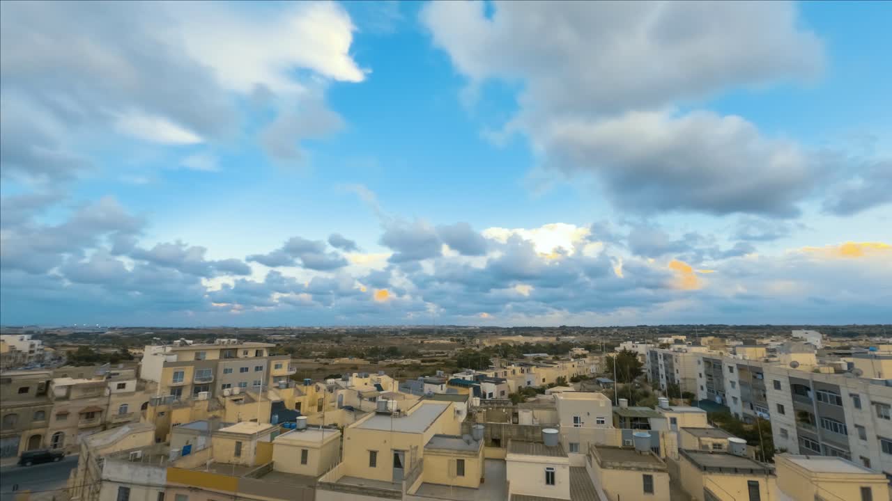 siggiewi, 몰타를 통해 구름 운동의 시간 경과