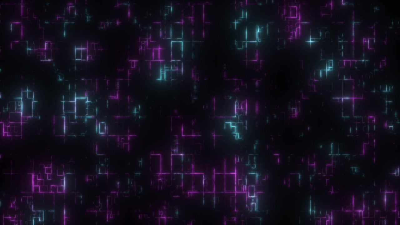 Sfondo astratto con circuito digitale e linee al neon luminose