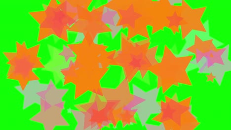 Star movements with green background
