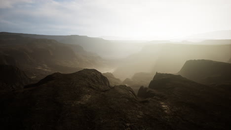red rocks amphitheatre on a foggy morning