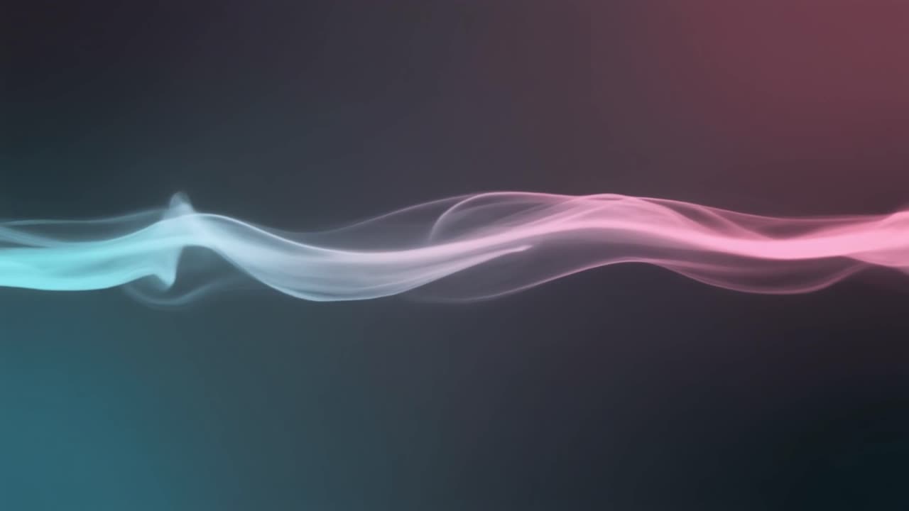 Onda di fumo astratta dinamica con colori sfumati