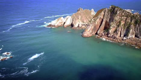 flight over the beach of silence asturias