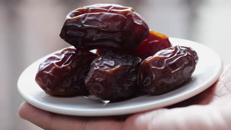 dried dates on a plate